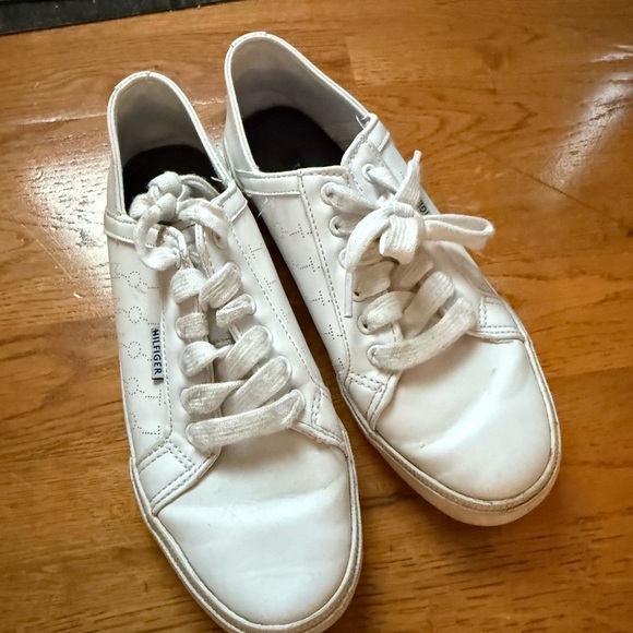 Tommy Hilfiger Shoes - Tommy Hilfiger White Lace-Up Sneakers